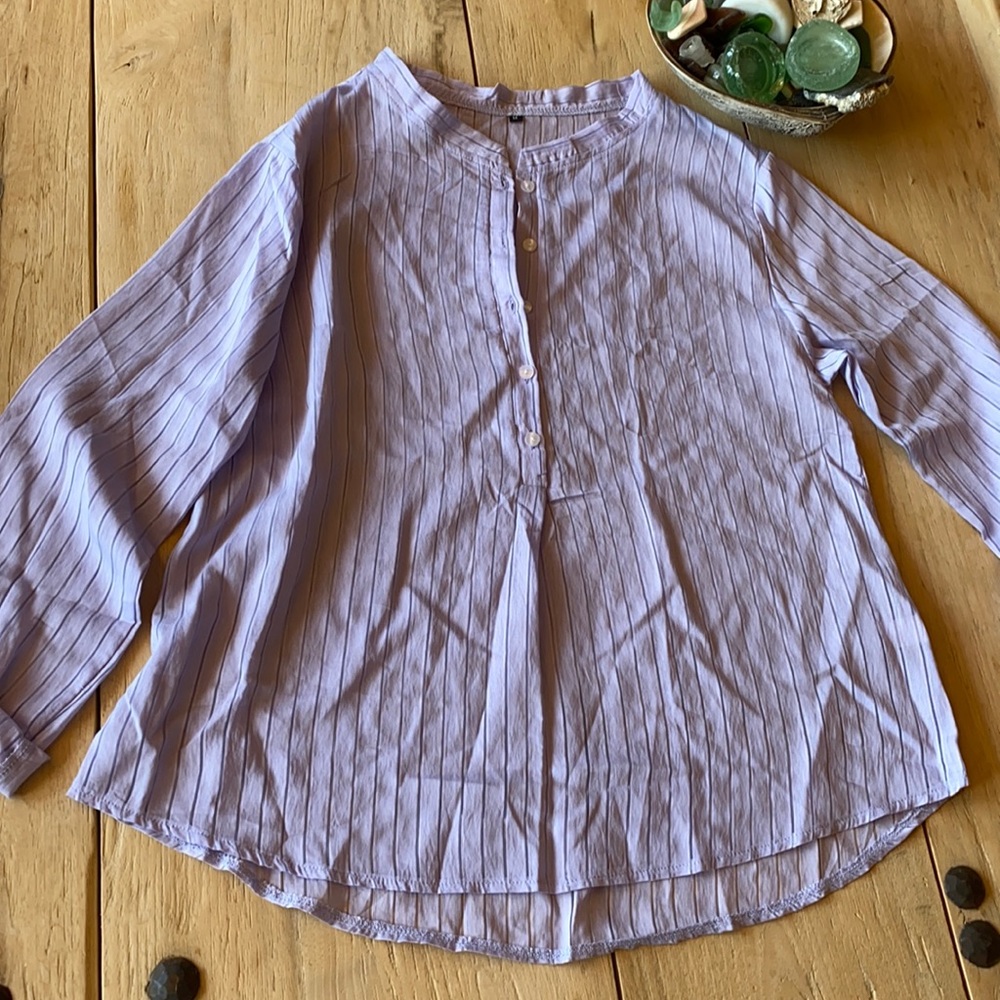 Lavender light weight tunic ladies top